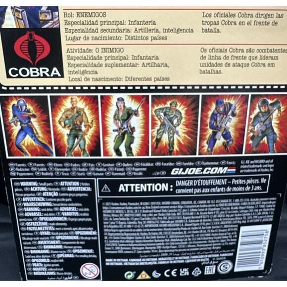 Cobra Officer GI Joe Retro Collection 3.75-Inch Action Figure New - Picture 7 of 8